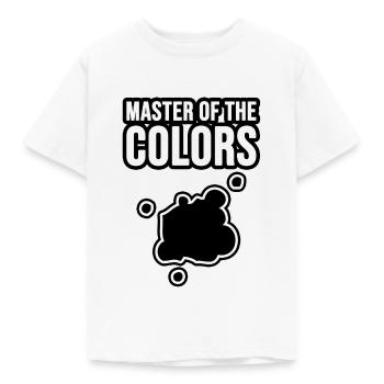 Master of Colors - Kids' T-Shirt - white - Front - AI Model Kid Male (0cm)