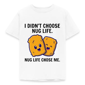 Chicken Nuggets Fast Food Lustiger Spruch - Kinder T-Shirt - Weiß - Vorne - AI Model Kid Male (0cm)