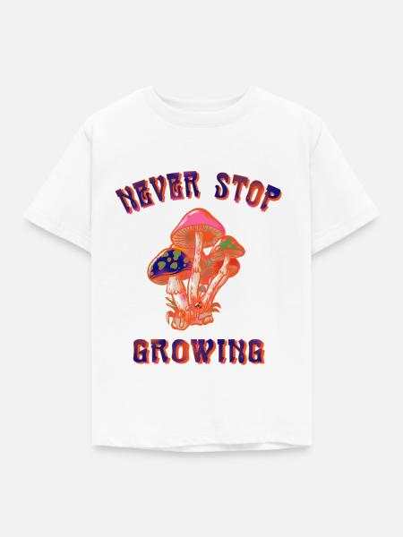 never stop white - Kinder T-Shirt - Weiß