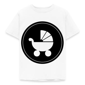 Stroller baby - Kids' T-Shirt - white - Front - AI Model Kid Male (0cm)