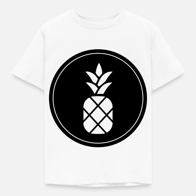 ananas frucht - Kinder T-Shirt - Weiß