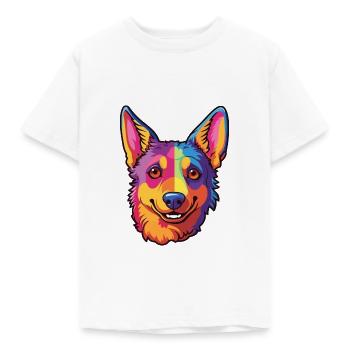 Lancashire Heeler Hunderasse Cartoon Kawaii Illustration - Kinder T-Shirt - Weiß - Vorne - AI Model Kid Male (0cm)