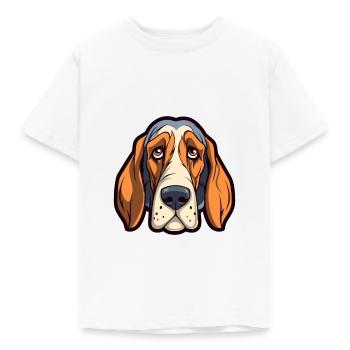 Polnische Jagdhunderasse Cartoon Kawaii Illustration - Kinder T-Shirt - Weiß - Vorne - AI Model Kid Male (0cm)