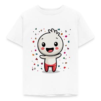 Joie de carnaval avec des confettis - T-shirt Enfant - blanc - Devant - AI Model Kid Male (0cm)