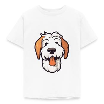 Sealyham Terrier Dog Breed Watercolor Cartoon Kawa - Kids' T-Shirt - white - Front - AI Model Kid Male (0cm)