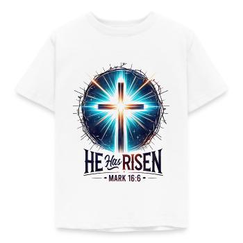 Auferstehung Jesus Botschaften aus der Bibel - Kinder T-Shirt - Weiß - Vorne - AI Model Kid Male (0cm)