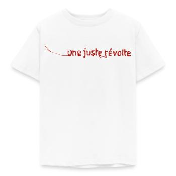 JUSTE RÉVOLTE - let's talk - Kids' T-Shirt - white - Front - AI Model Kid Male (0cm)