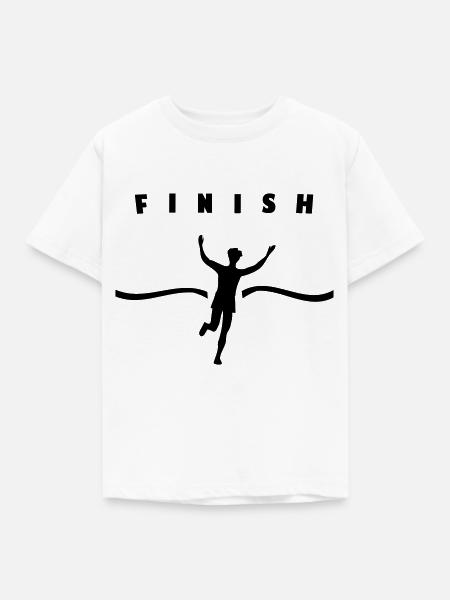 Läufer Sieger - Kinder T-Shirt - Weiß