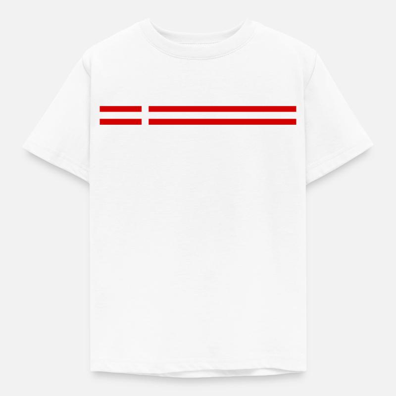 Dänemark Sport - Kinder T-Shirt - Weiß