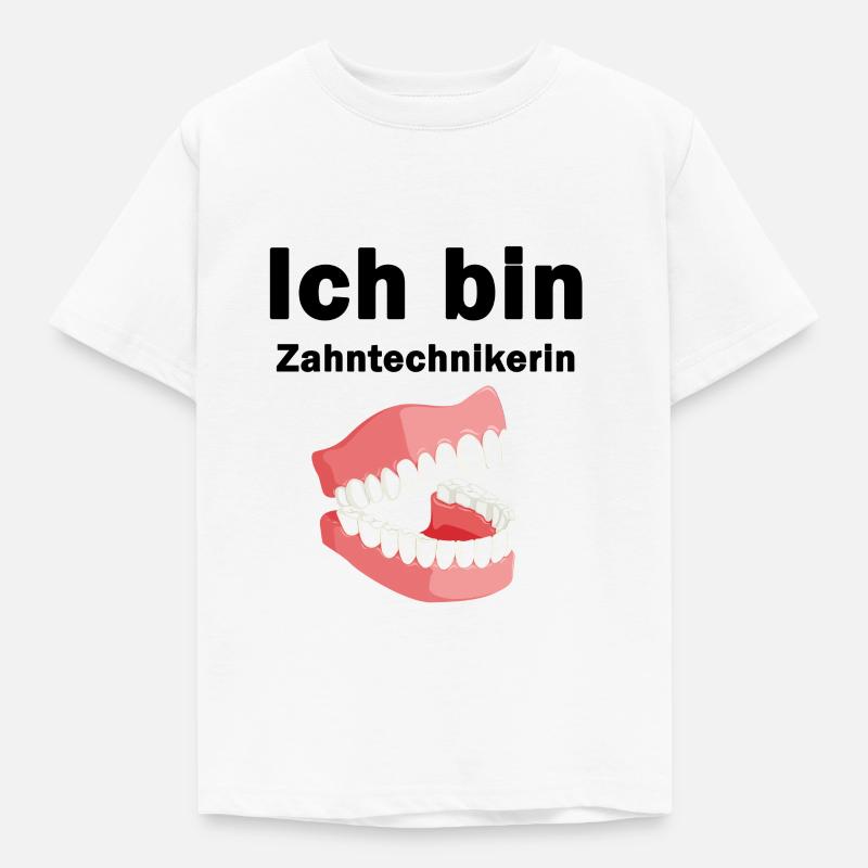 Ich bin Zahntechniker - Kinder T-Shirt - Weiß