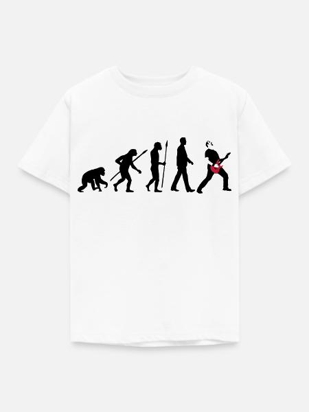 evolution_rocks_032012_a_2c - Kinder T-Shirt - Weiß