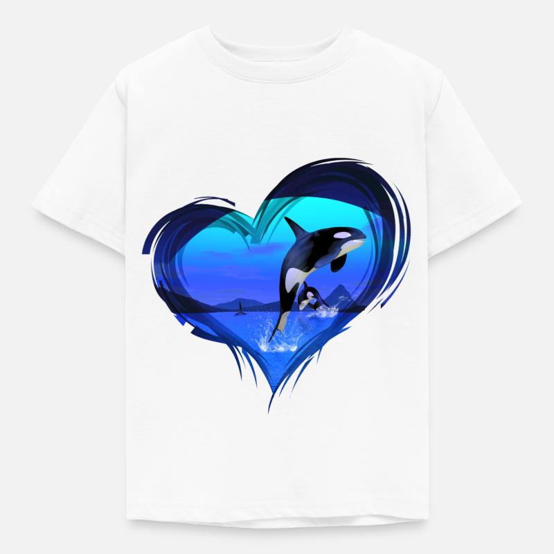Orca - Kinder T-Shirt - Weiß
