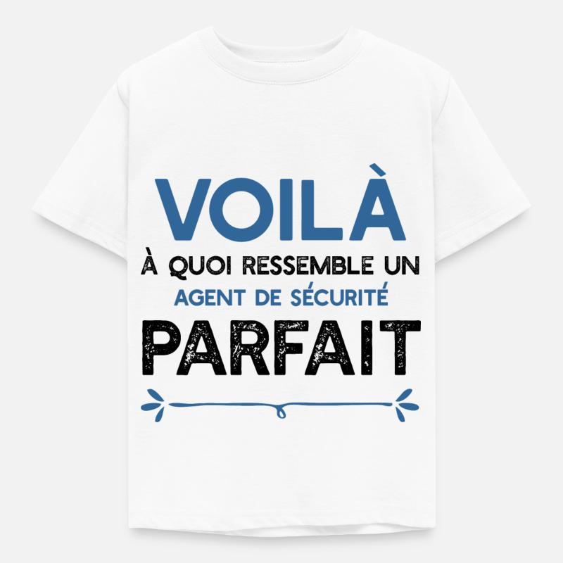 Un Agent de sécurité parfait métier cadeau - T-shirt Enfant - blanc