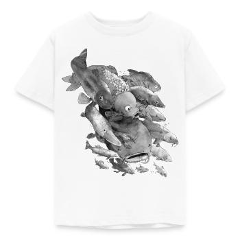 Angler T-Shirt - T-shirt Enfant - blanc - Devant - AI Model Kid Male (0cm)