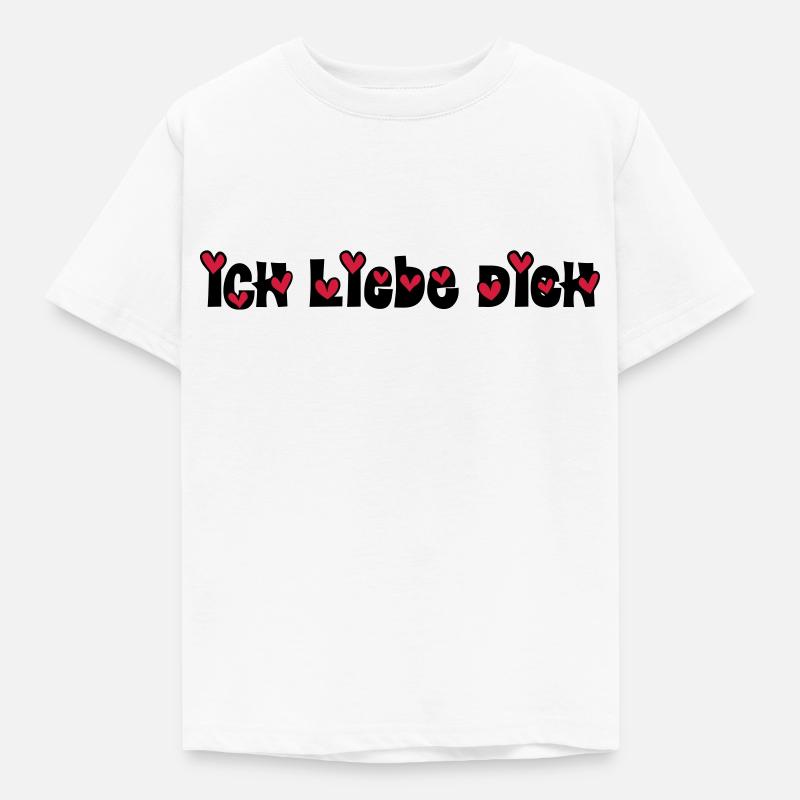 ich liebe dich - Kinder T-Shirt - Weiß