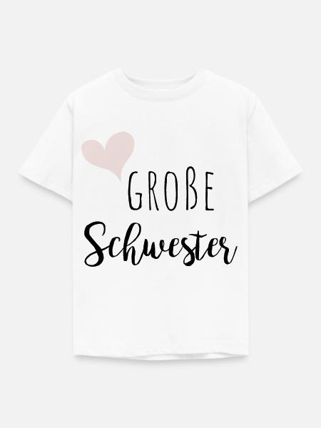 Große Schwester - Kinder T-Shirt - Weiß