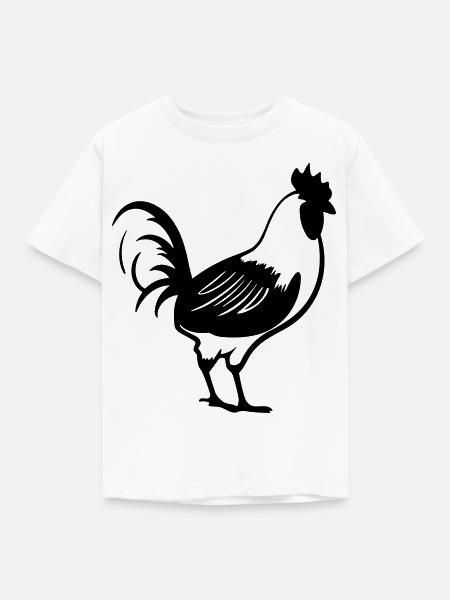 Henne - Kinder T-Shirt - Weiß