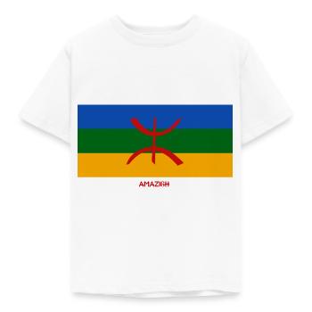 Amazigh Mon Origine Maroc Algérie Rif Souss Kabyle - T-shirt Enfant - blanc - Devant - AI Model Kid Male (0cm)
