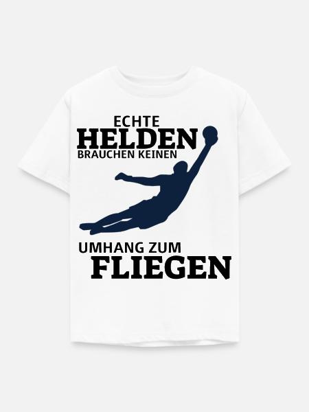 Echte Helden - Tormann - Kinder T-Shirt - Weiß