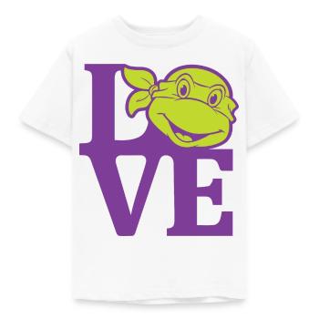 Teenage Mutant Ninja Turtles Love - T-shirt Enfant - blanc - Devant - AI Model Kid Male (0cm)