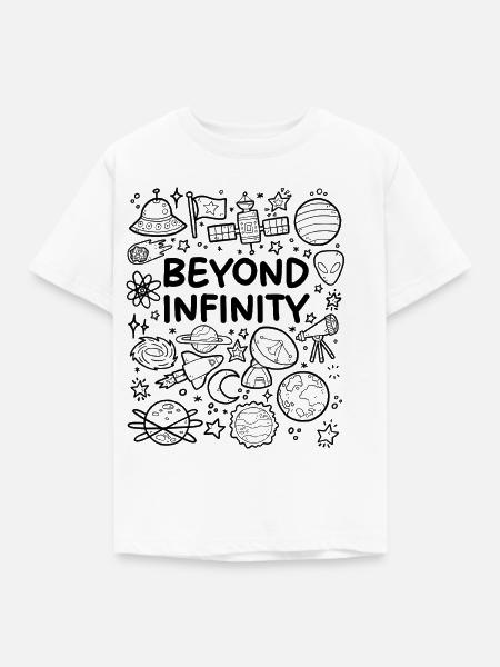 Jenseits der Unendlichkeit - Kinder T-Shirt - Weiß