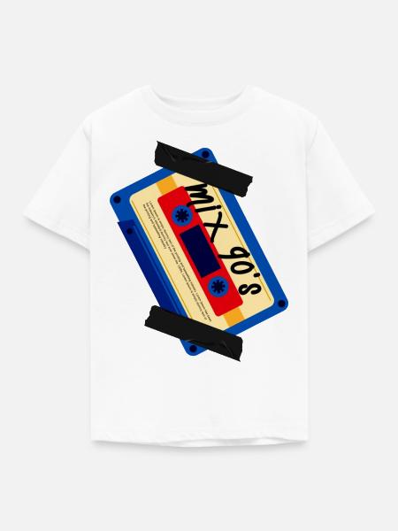 Mix der 90er Jahre - Kinder T-Shirt - Weiß