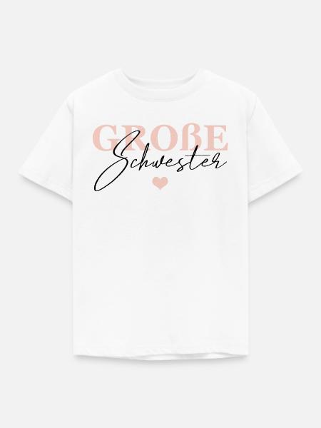 Große Schwester - Kinder T-Shirt - Weiß