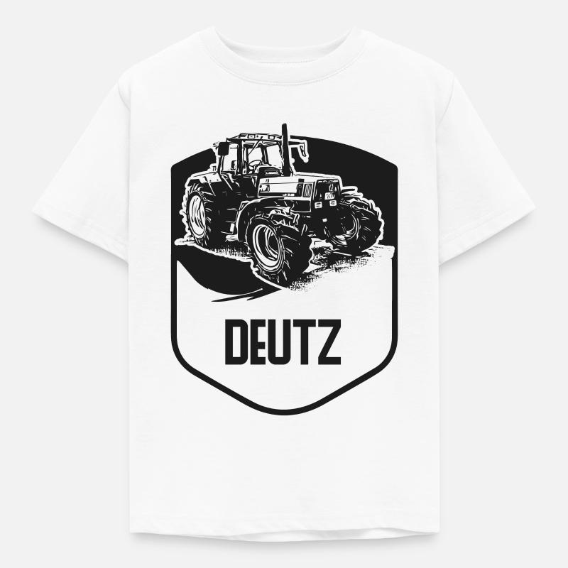 Deutz Traktor Wappen - Kinder T-Shirt - Weiß