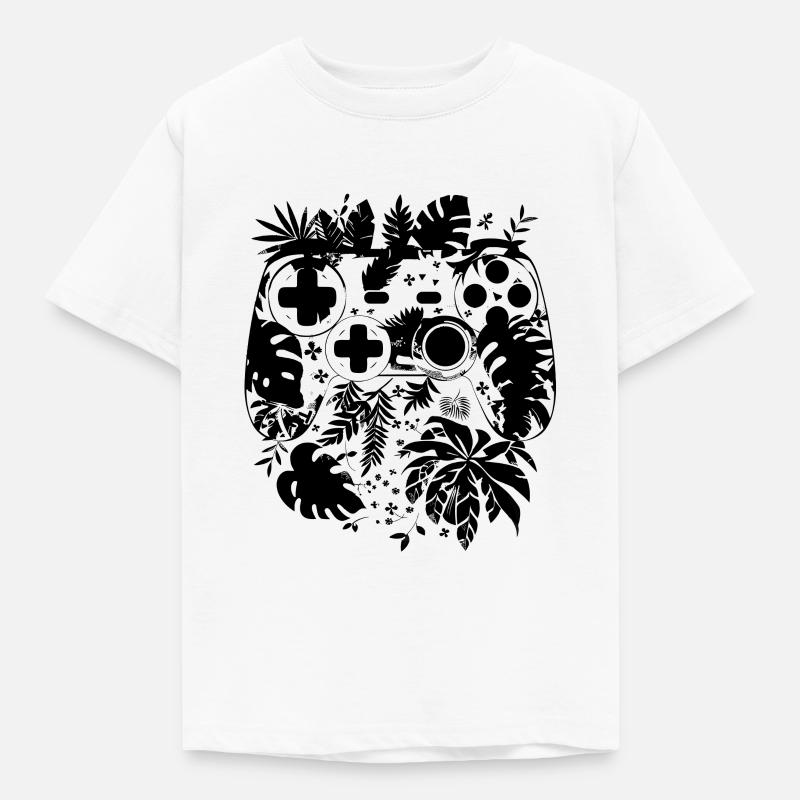 Spelkontroll komisk stil - T-shirt barn - vit