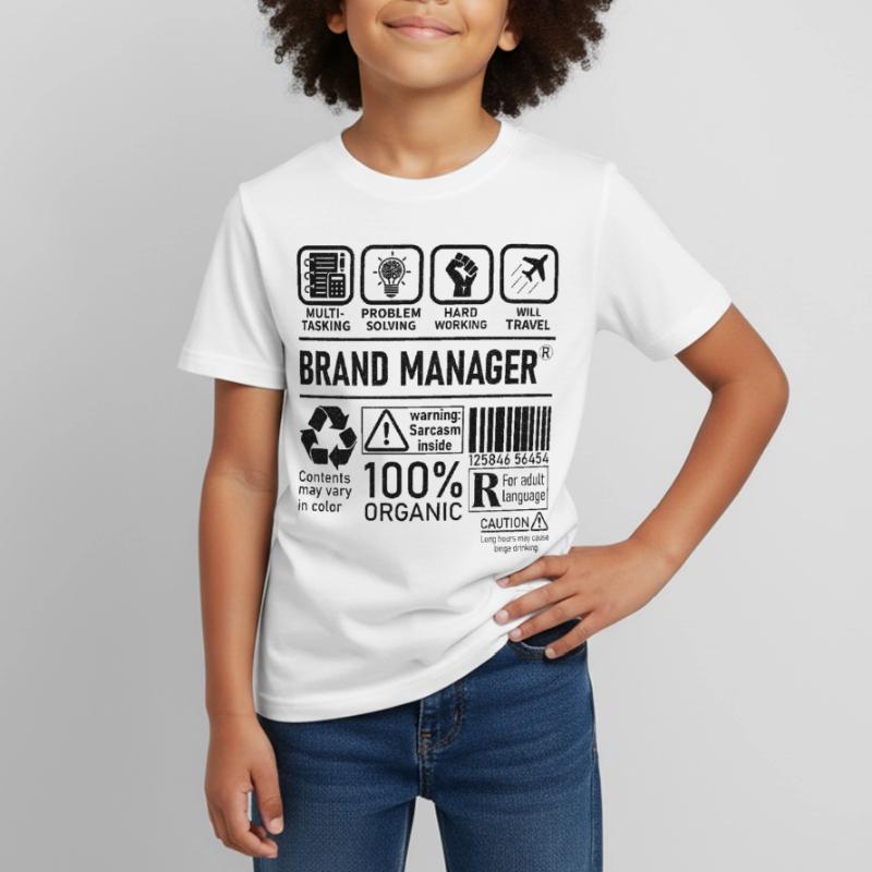Brand Manager multi tasking problem solving Kids' T-Shirt
