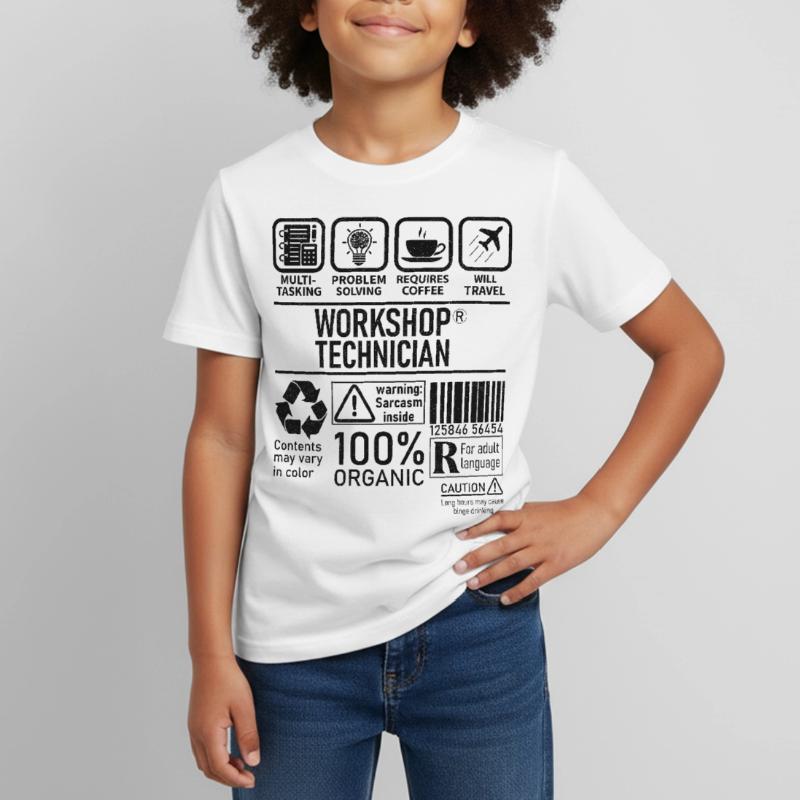 Workshop Technician multi tasking problem solving Kinder T-Shirt