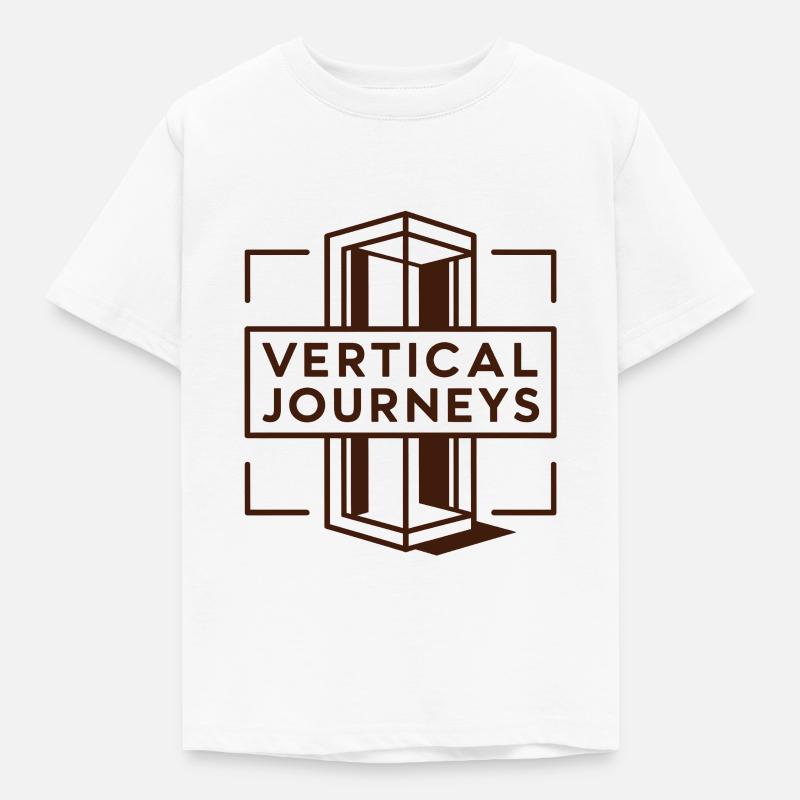Trajets verticaux Ascenseur Cavalier Enthousiaste - T-shirt Enfant - blanc