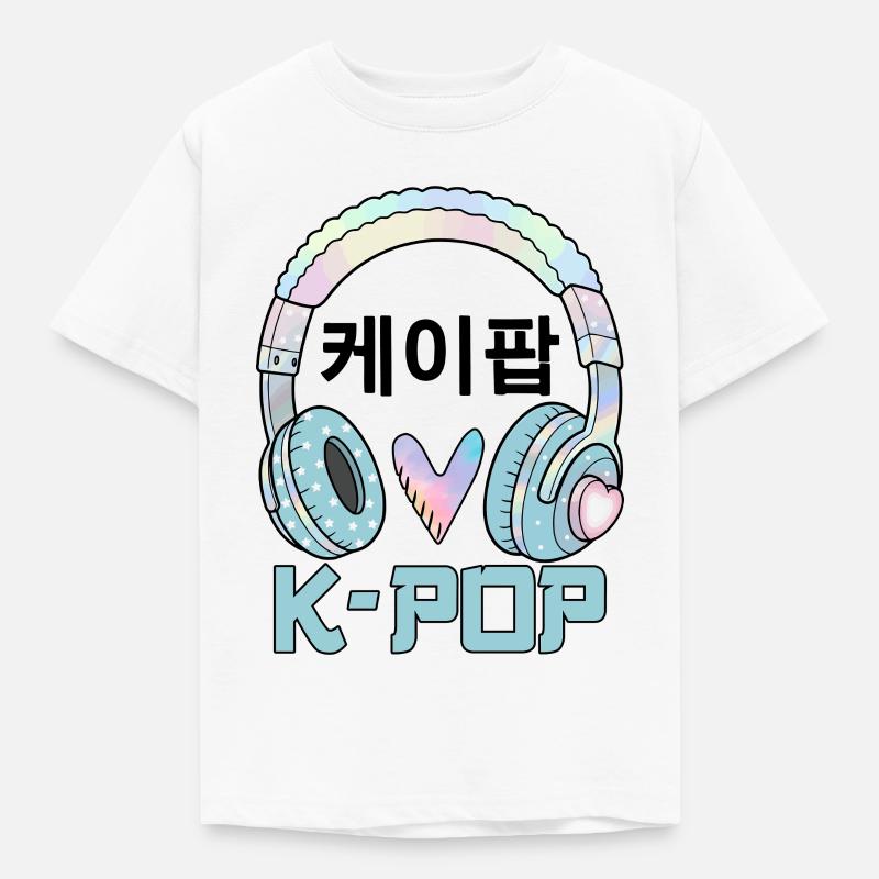 K Pop 케이팝 - T-shirt Enfant - blanc