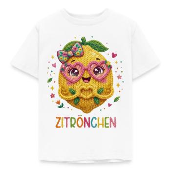 Zitrone Zitrönchen - Kinder T-Shirt - Weiß - Vorne - AI Model Kid Male (0cm)