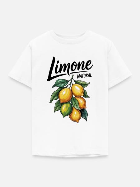 Limone Zitronen - Kinder T-Shirt - Weiß