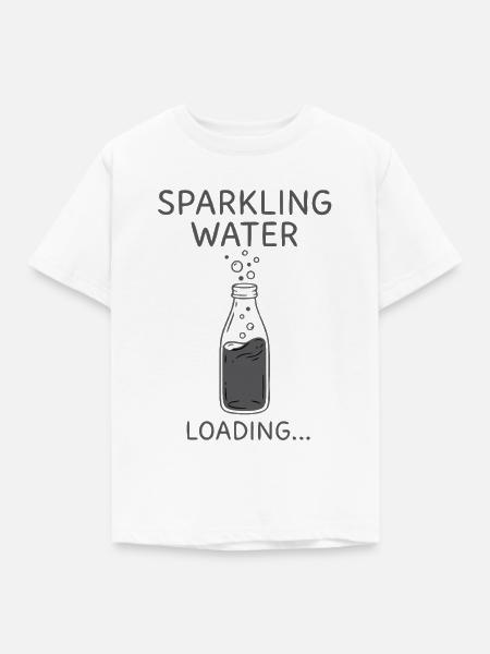 Sprudelwasser Loading Flasche - Kinder T-Shirt - Weiß
