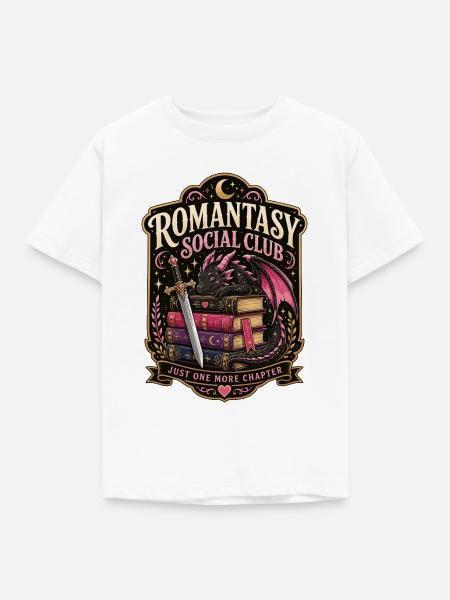 Romantasy Social Club Shirt - Kinder T-Shirt - Weiß