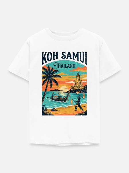 Koh Samui Thailand - Kinder T-Shirt - Weiß