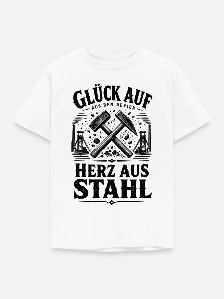 Ruhrpott Glück Auf - Kinder T-Shirt - Weiß