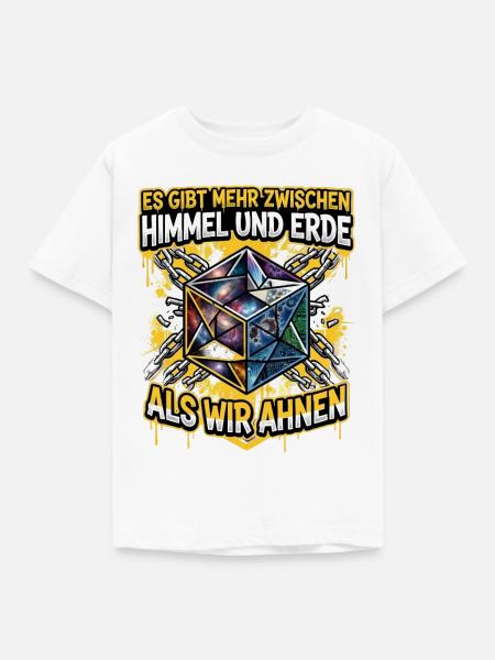 HimmelErde Kosmischer Würfel - Kinder T-Shirt - Weiß