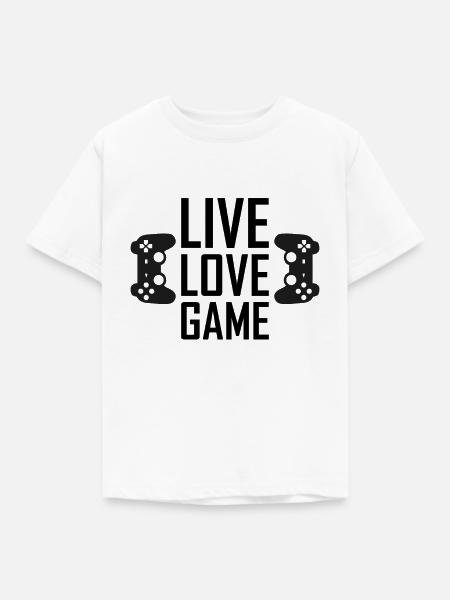 Gaming - Kinder T-Shirt - Weiß