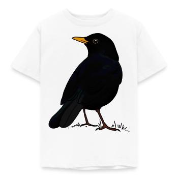 Merle - T-shirt Enfant - blanc - Devant - AI Model Kid Male (0cm)