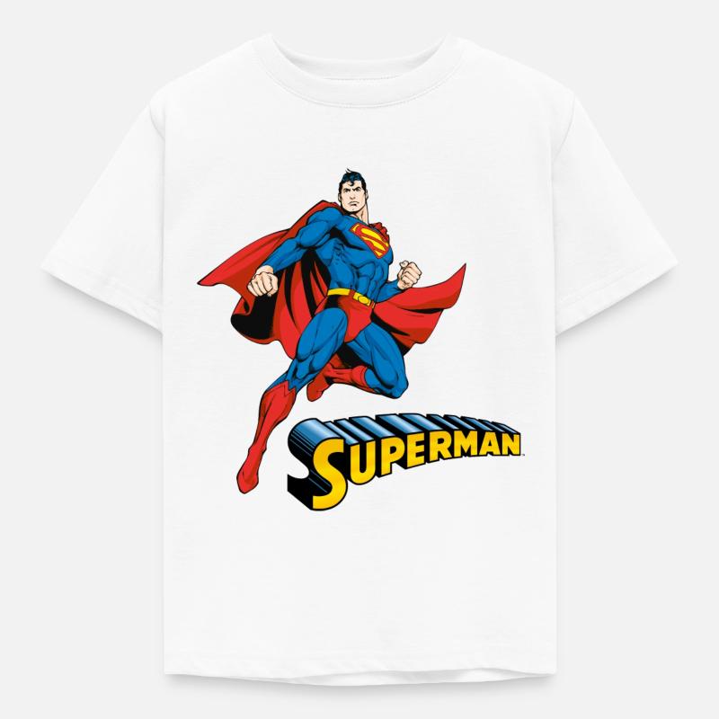 Superman Move Pose - Kinder T-Shirt - Weiß
