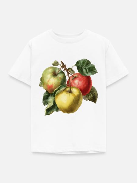 Apfel - Kinder T-Shirt - Weiß