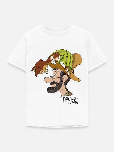 Pettersson Und Findus Unterhalten Sich - Kinder T-Shirt - Weiß