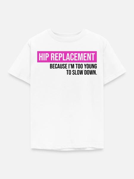 Hüftgelenksersatz Operation Arthroplastik - Kinder T-Shirt - Weiß