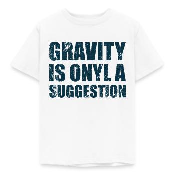 Gravity is just a suggestion boulderer - Kids' T-Shirt - white - Front - AI Model Kid Male (0cm)