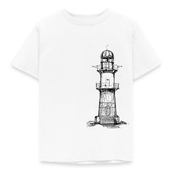Phare de la mer Baltique - T-shirt Enfant - blanc - Devant - AI Model Kid Male (0cm)