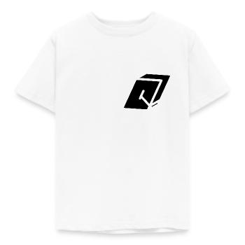 Abstract Q Brief - Kinder T-Shirt - Weiß - Vorne - AI Model Kid Male (0cm)