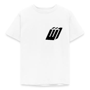 Abstract W-Brief - Kinder T-Shirt - Weiß - Vorne - AI Model Kid Male (0cm)